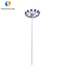 Steel High Mast Lighting Pole For Stadium, Square, Airport, Seaport with Galvanized and Powder Coated